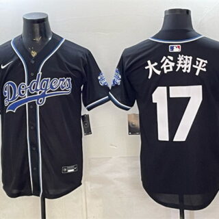 Men's Los Angeles Dodgers #17 Shohei Ohtani B2B Champs 2026 Black Out Style Vapor Limited Stitched Baseball Jersey