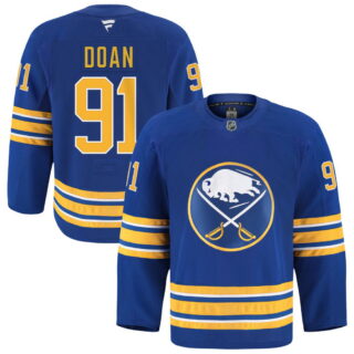 Men's Buffalo Sabres #91 Josh Doan Blue Stitched Hockey Jersey