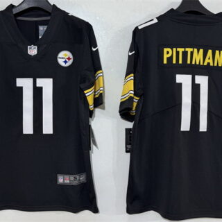 Men's Pittsburgh Steelers #11 Michael Pittman Jr Black Vapor Limited Stitched Football Jersey