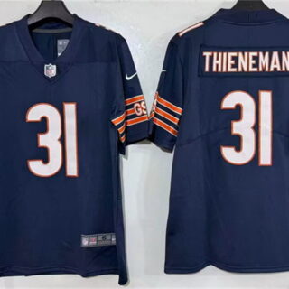 Men's Chicago Bears #31 Dillon Thieneman Navy 2026 Draft Vapor Untouchable Limited Stitched Football Jersey