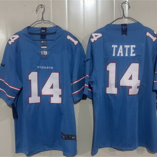 Men's Tennessee Titans #14 Carnell Tate Light Blue 2026 Vapor Limited Stitched Football Jersey