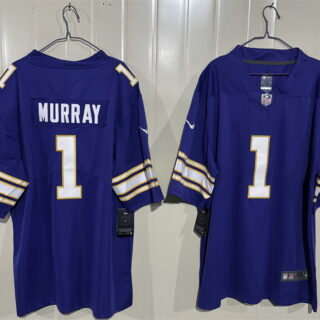 Men's Minnesota Vikings #1 Kyler Murray Purple 2025 Throwback Vapor Untouchable Limited Stitched Jersey