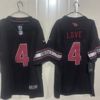 Men's Arizona Cardinals #4 Jeremiyah Love Black 2026 Draft Vapor Untouchable Limited Stitched Jersey