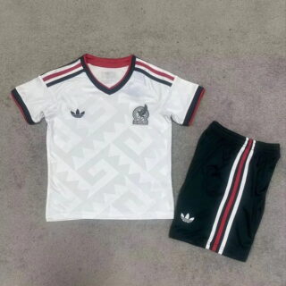 Youth Mexico 2026 Blank White Jersey Set