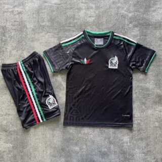 Youth Mexico 2026 Blank Black Jersey Set