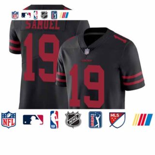 49ers #19 Deebo Samuel Black Alternate Youth Stitched Football Vapor Untouchable Limited Jersey