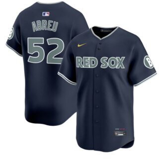 Wilyer Abreu Jersey #52 Boston Red Sox 2025 City Connect Vapor Premier Limited Stitched Navy