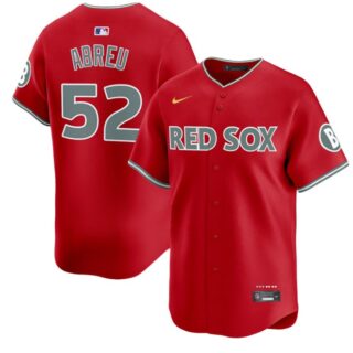 Wilyer Abreu Jersey #52 Boston Red Sox 2025 City Connect Vapor Premier Limited Stitched Red