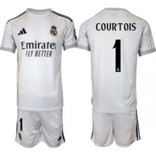 Men Real Madrid 2026 Soccer Jerseys White #1 COURTOIS