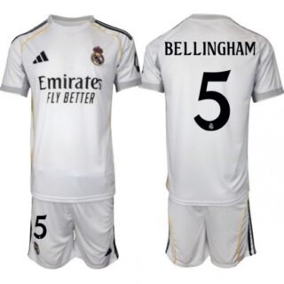 Men Real Madrid 2026 Soccer Jerseys White #5 BELLINGHAM