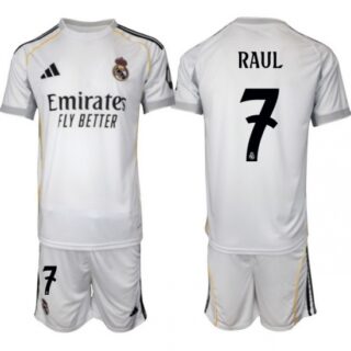 Men Real Madrid 2026 Soccer Jerseys White #7 RAUL