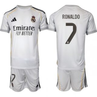 Men Real Madrid 2026 Soccer Jerseys White #7 RONALDO