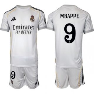 Men Real Madrid 2026 Soccer Jerseys White #9 MBAPPE