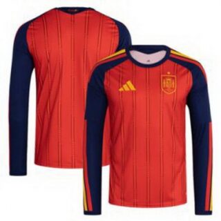 Men 0 Spain Blank World Cup 2026 Away Replica Jersey