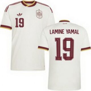 Men 19 Spain Lamine Yamal World Cup 2026 Away Replica Jersey