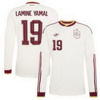 Men 19 Spain Lamine Yamal World Cup 2026 Away Replica Jersey