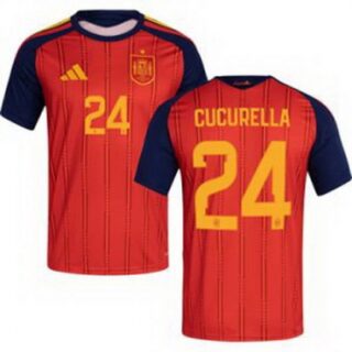 Men 24 Spain Marc Cucurella World Cup 2026 Away Replica Jersey
