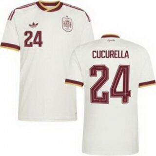 Men 24 Spain Marc Cucurella World Cup 2026 Away Replica Jersey