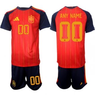 Spain 2026 FIFA World Cup Soccer Jersey Red Custom