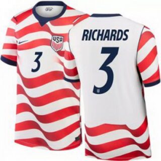 Men 3 Chris Richards USMNT 2026 Home Stadium Replica Jersey