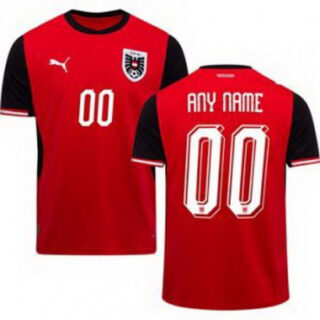 Men 00 Austria Custom World Cup Away Replica Jersey