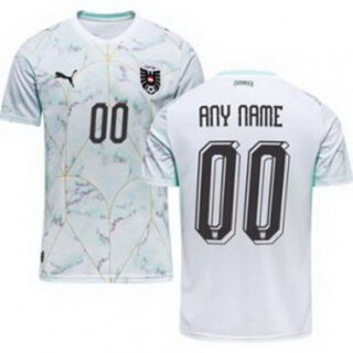 Men 00 Austria Custom World Cup Away Replica Jersey