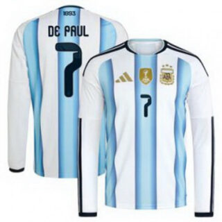Men 7 Rodrigo De Paul Argentina National Team World Cup