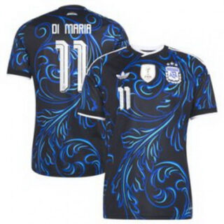Men 11Angel Di Maria Argentina National Team adidas 2026 Away Replica Jersey Black