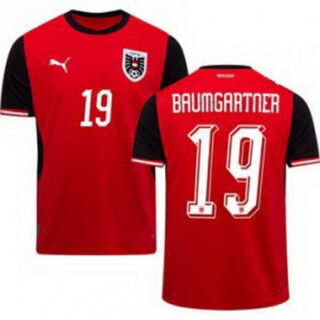 Men 19 Austria Christoph Baumgartner World Cup Away Replica Jersey
