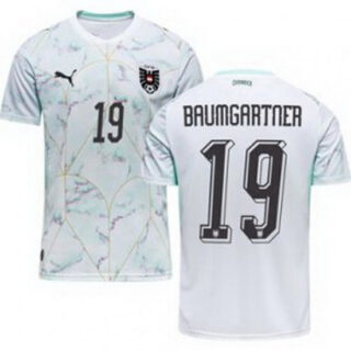 Men 19 Austria Christoph Baumgartner World Cup Away Replica Jersey
