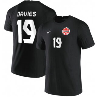Canada soccer Jersey9 Davies Black