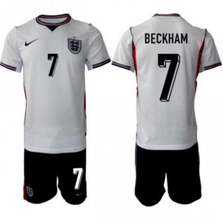 England FIFA World Cup026 White Soccer Jersey David Beckham #7