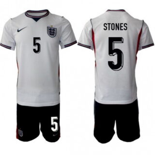 England FIFA World Cup026 White Soccer Jersey John Stones #5