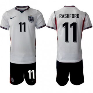 England FIFA World Cup026 White Soccer Jersey Marcus Rashford #11