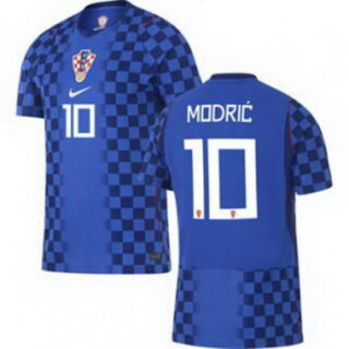 Men 10 Croatia Luka Modric Away Replica World Cup