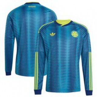 Men Colombia Blank 2026 Away Replica Turquoise Jersey