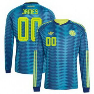 Men Colombia Custom 2026 Away Replica Turquoise Jersey