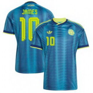 Men Colombia James Rodriguez 2026 Away Replica Turquoise Jersey