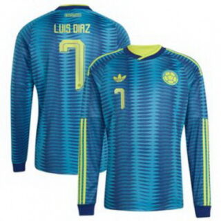 Men Colombia Luis Diaz 2026 Away Replica Turquoise Jersey