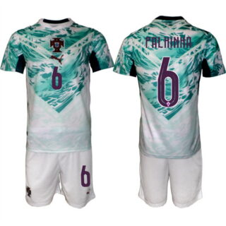 Men's Portugal Team #6 Joo Palhinha Green 2026 World Cup Away Soccer Jersey Suit