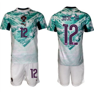 Men's Portugal Team #12 Jose Sa Green 2026 World Cup Away Soccer Jersey Suit