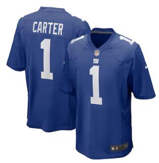 Abdul Carter New York Giants Nike 2025 NFL Draft First Round Pick Game Jersey Royal