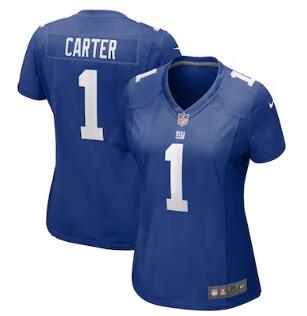 Abdul Carter New York Giants Nike WoMen's First Round Pick Game Jersey Royal
