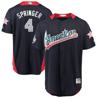 American League 4 George Springer Navy 2018 MLB All-Star Game Home Run Derby Jersey