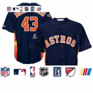 Astros #43 Lance McCullers Navy Blue Cool Base 2019 World Series Bound Stitched Youth Baseball Jersey