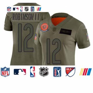 Bears #12 Allen Robinson II Camo Women's Stitched Football Limited 2019 Salute to Service Jersey