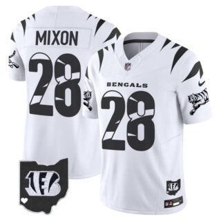 Men's Cincinnati Bengals #28 Joe Mixon White F.U.S.E. Special Vapor Untouchable Limited Stitched Football Jersey