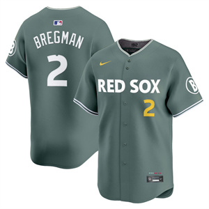 Men's Boston Red Sox 2025 City Connect Vapor Premier Limited Jersey V2 All Stitched Alex Bregman #2