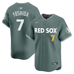 Men's Boston Red Sox 2025 City Connect Vapor Premier Limited Jersey V2 All Stitched Masataka Yoshida #7