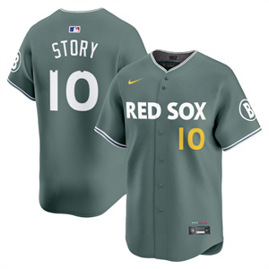 Men's Boston Red Sox 2025 City Connect Vapor Premier Limited Jersey V2 All Stitched Trevor Story #10